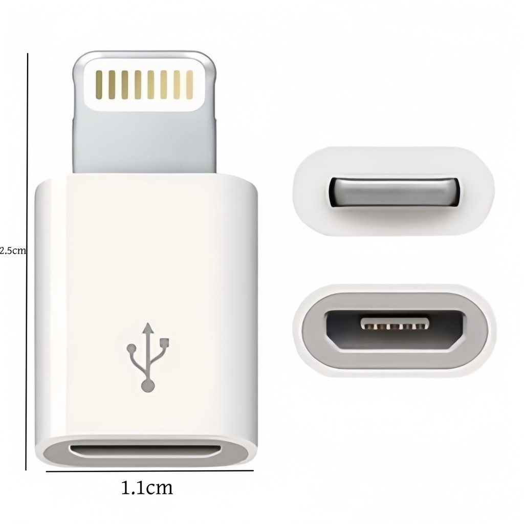 5 Unidades De Conector Apple-Android Pequeno , Portátil E De Alta Qualidade