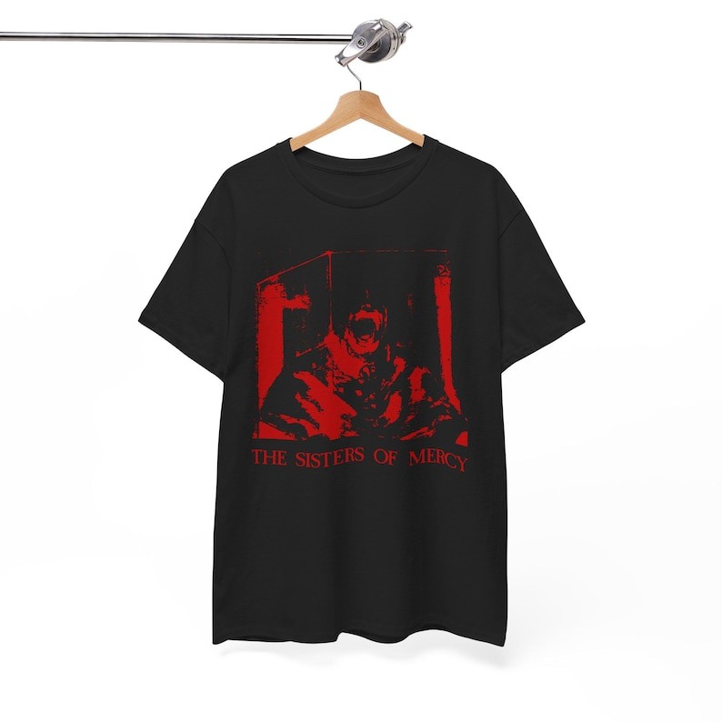 Music.Soul Camiseta Unissex The Sisters Of Mercy Gothic Rock Body Electric Estampa Banda Confortavel Estilosa Atempor...