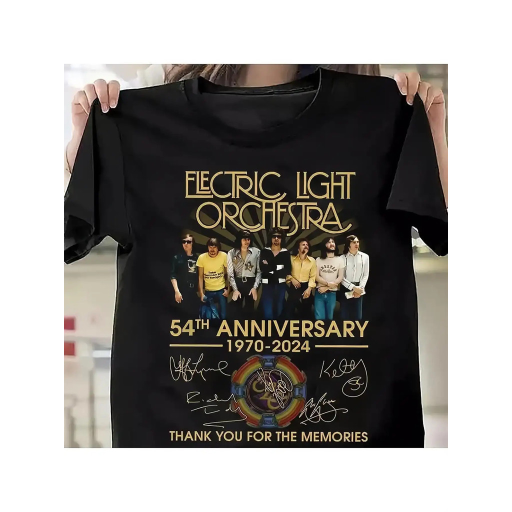 Camiseta Masculina Electric Light Orchestra ELO 54 Anos Retrô Música Nostálgica Atemporal Moda Casual