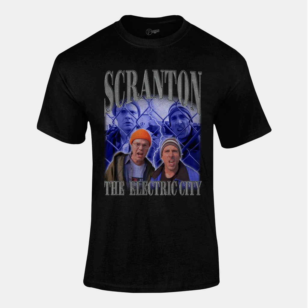 Camiseta Algodão Unissex - The Office Scranton Electric City - Graphic Tee Tshirt Casual Versátil Alta Qualidade