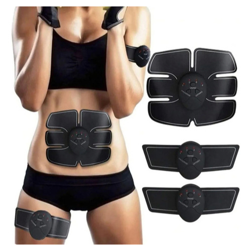 Estimulador Muscular ABS USB Recarregável | Tonificador Abdominal