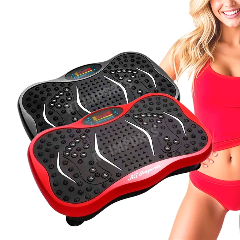Plataforma Vibratória Slim Bluetooth USB Controle Remoto 99 Niveis Para Treino Academia Celulite Emagrecimento 110V 220W