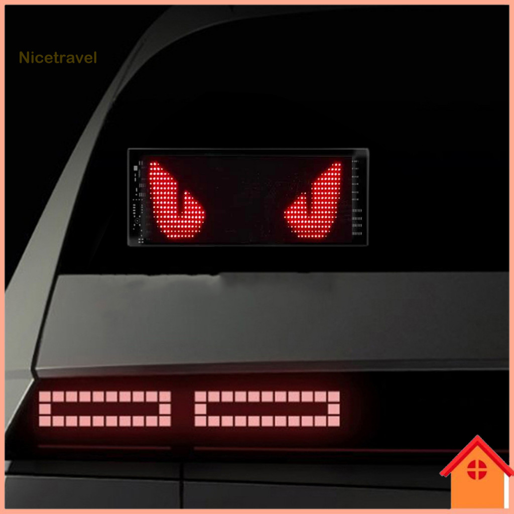Led Display for Restaurant Promotion Flexible Panel Rgb Devil Eye Lights for Car Motorcycle Windshield Dynamic Programma