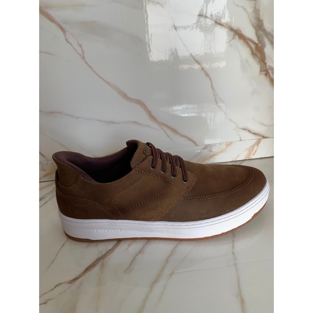 TENIS MASCULINO CASUAL FREE WAY NOBUK ALGA AUTOMATIC 03 615