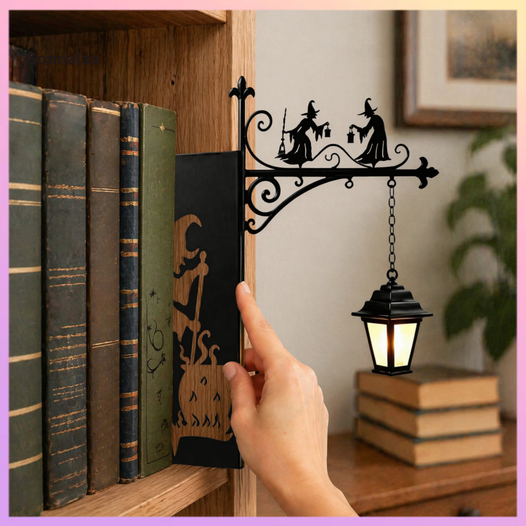 Vintage Led Bookshelf Reading Light Decorative Library Lantern for Study Corner Unique Gift for Book Lovers Cozy Home La