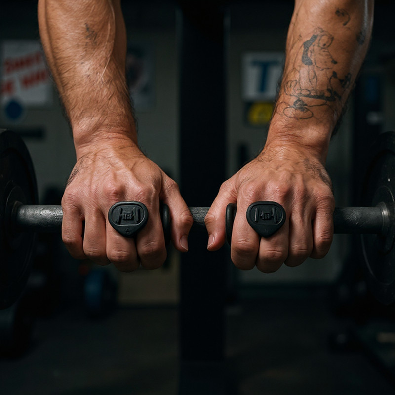 Luva Original Entre os Dedos Grip Premium Powerlifting Resistente Seguro