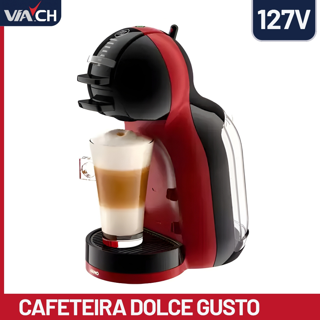 Cafeteira Nescafé Dolce Gusto Arno Mini Me Preta e Vermelha 110V