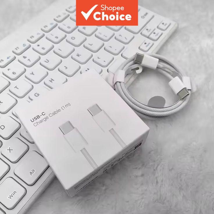 Cabo de Carregamento Trançado Fast 240W Tipo-C para iPhone 15/16 Pro Max e outros Smartphones, Velocidade Máxima