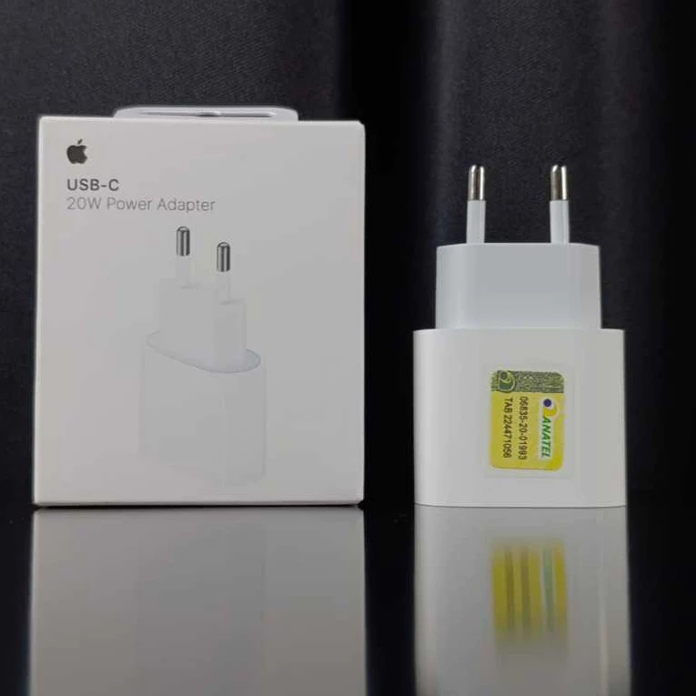 Fonte 20W USB-C Turbo | Fast Charge | Carregador Rápido | Para iPhone e Smartphones
