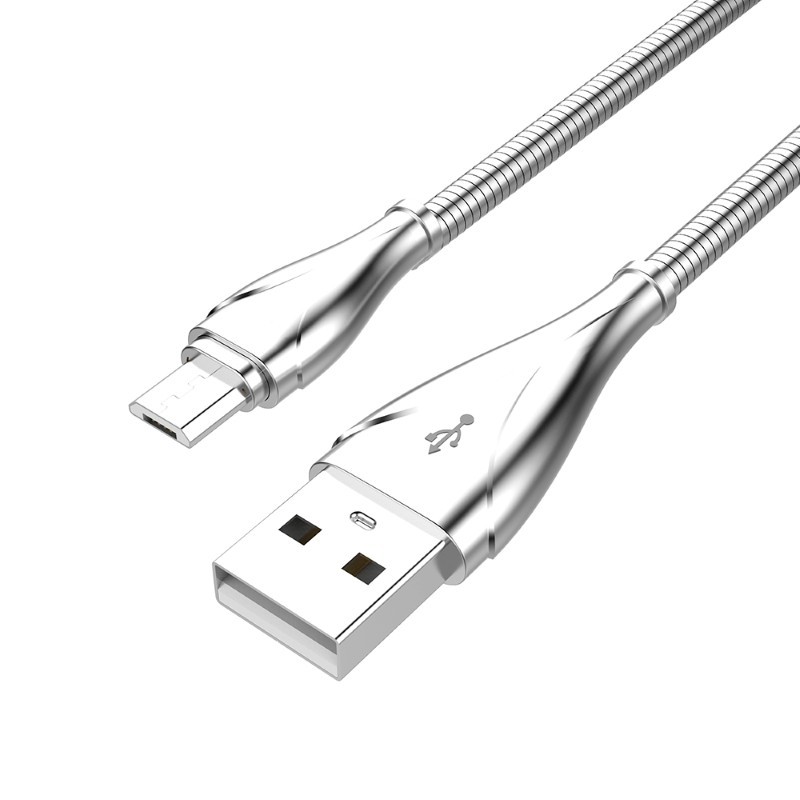 Cabo Usb x Micro Usb CB-M190GY 1.0m Cinza Fast Charge C3tech  | Carregador | Smartphone