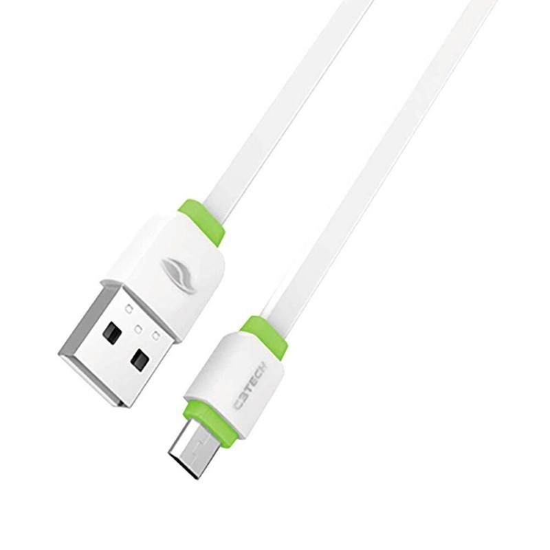 Cabo Usb x Micro Usb CB-100WH 1.0m Branco Fast Charge C3tech | Carregador | Smartphone