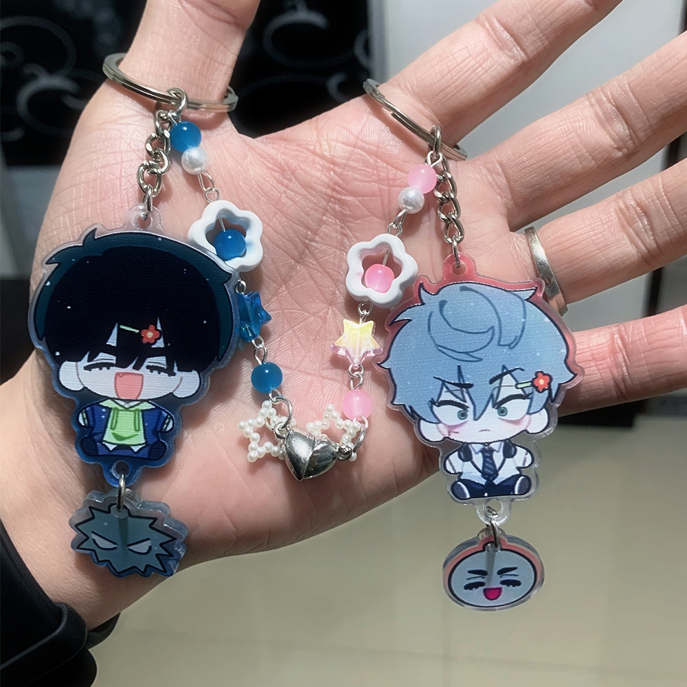 Popular Anime Alienígena Palco Magnético Chaveiros Bagpack Pingente Ivan Até Cosplay Adereços Fãs Casal Amigos Presentes