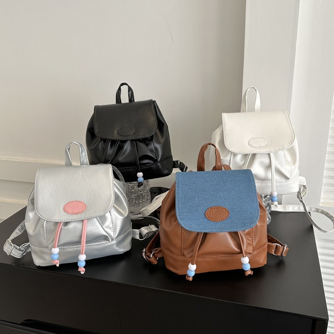 Bolsa CHAVA Mochila De Couro PU Com Botões Magnéticos Para Mulheres Y2K Chikoisme Estilo Fofo Da Moda