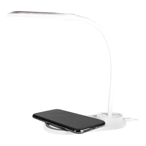 Luminária De Mesa Led Oex Dream L100 Haste Flexível 3 Tons Com Carregador Wireless Indução