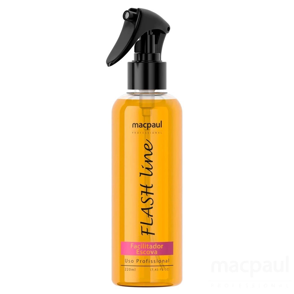 Facilitador de Escova Com Proteção Térmica Flash Line Macpaul Professional - 200ml