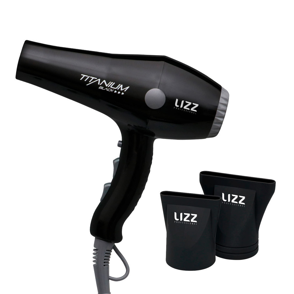 Secador Titanium Black 127V (2150W) / 220V (2400W) – Lizz Professional