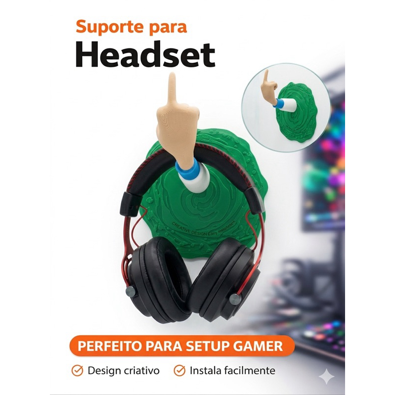 Suporte Headset Gamer Rick And Morty Portal | Suporte Fone  | Decoração Se