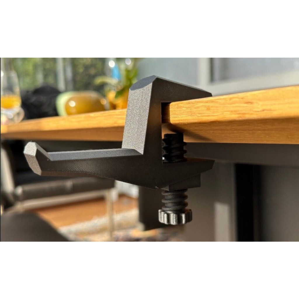 Suporte de mesa para fone de ouvido com parafuso