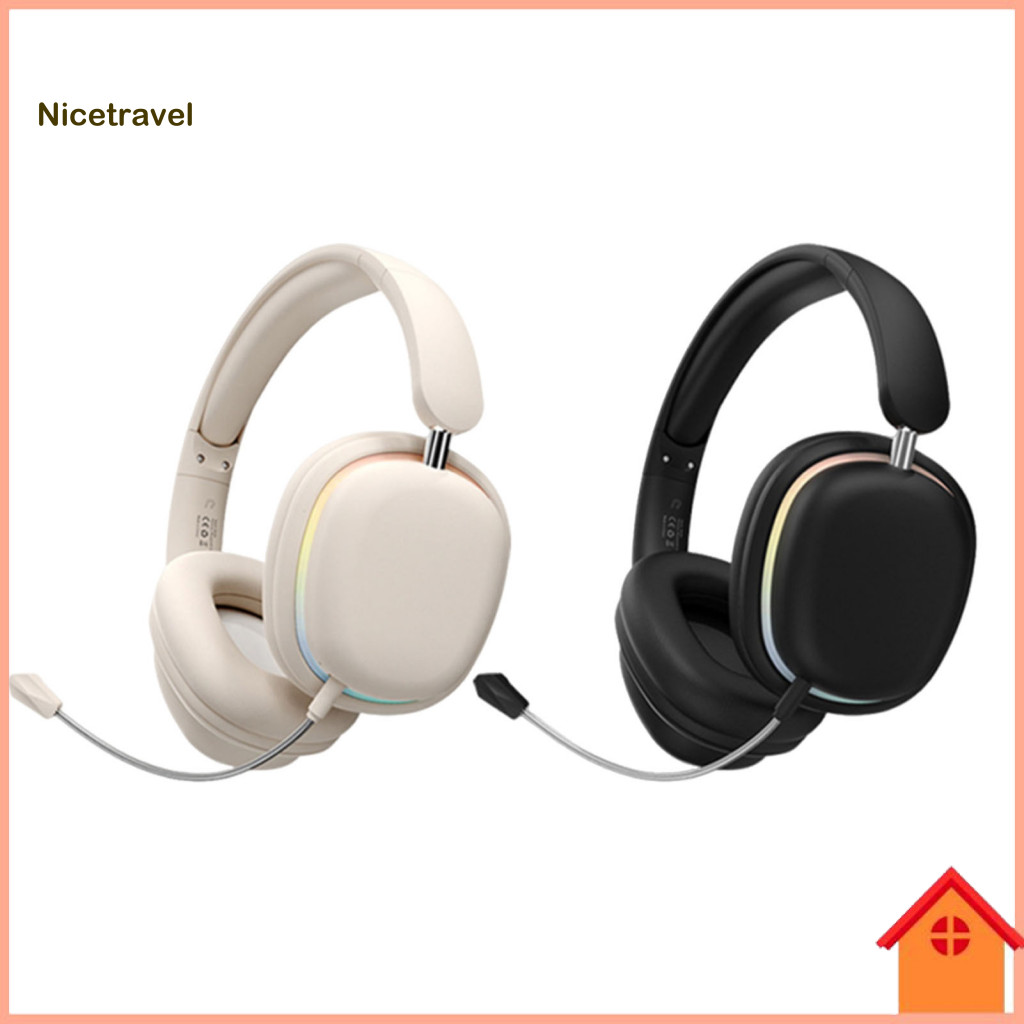 Gaming Earphone Wireless Earbud Bluetooth Headphones with Rgb Lightweight Foldable Design Universal Compatibility Built-