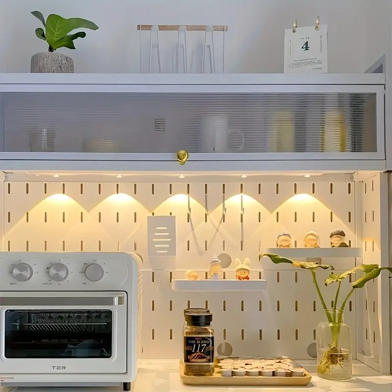 Luz LED regulável em 3 cores USB recarregável esportiva Sensor luz adequada para cozinha e sala de estar - Olho de gato