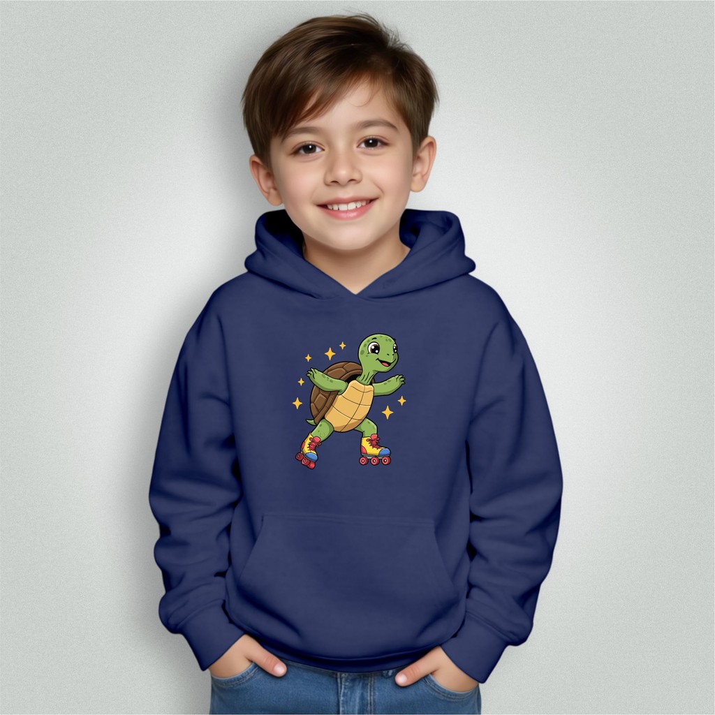 Moletom Blusa Infantil Bolso Canguru Capuz Menino Menina Tarturaga Patinadora Desenho Premium Envio Hoje