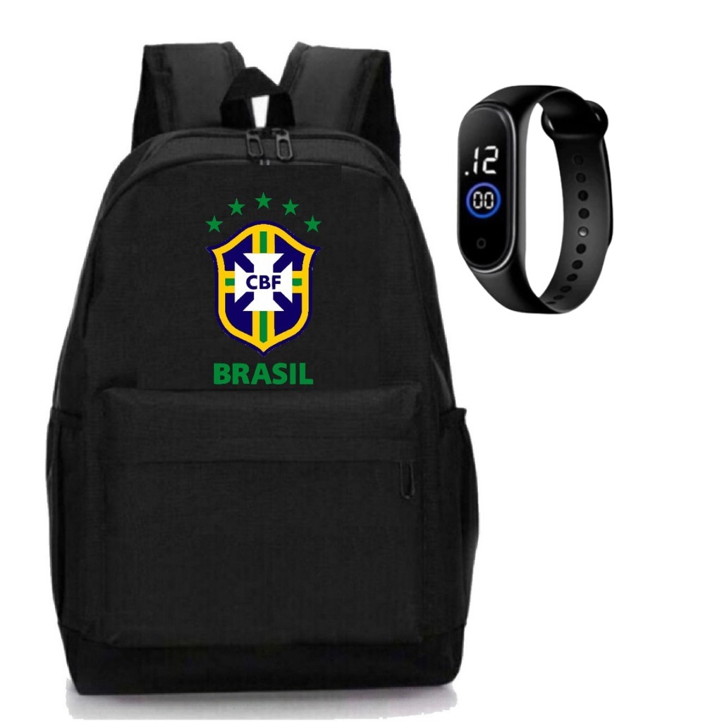 Mochila Da Copa do Mundo + Relógio M4 Digital Edição Ilimitada RK 01