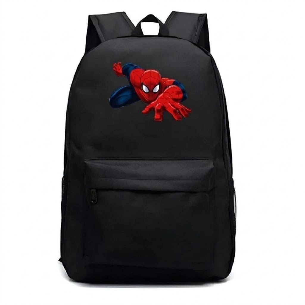 Mochila Escolar Reforçada Infantil Masculino e Feminina Grande Bolso Lateral + Relógio Digital