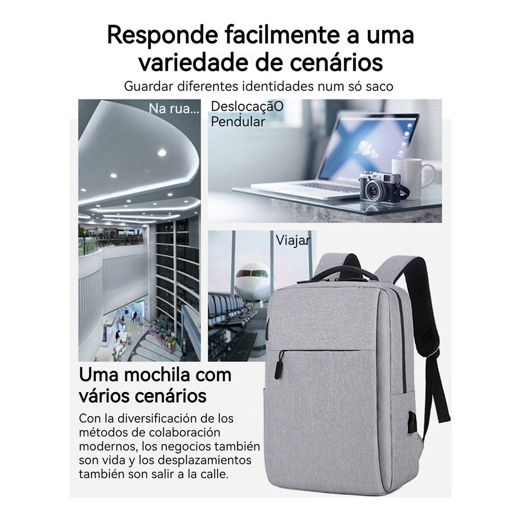 Portátil Estilo De Negócios Mochilas Porta 15,6 In Notebooks