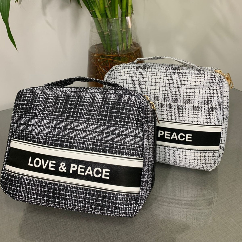 Necessaire Organizadora de Bolsa Unissex Portátil Maquiagem Viagem Higiene Pessoal