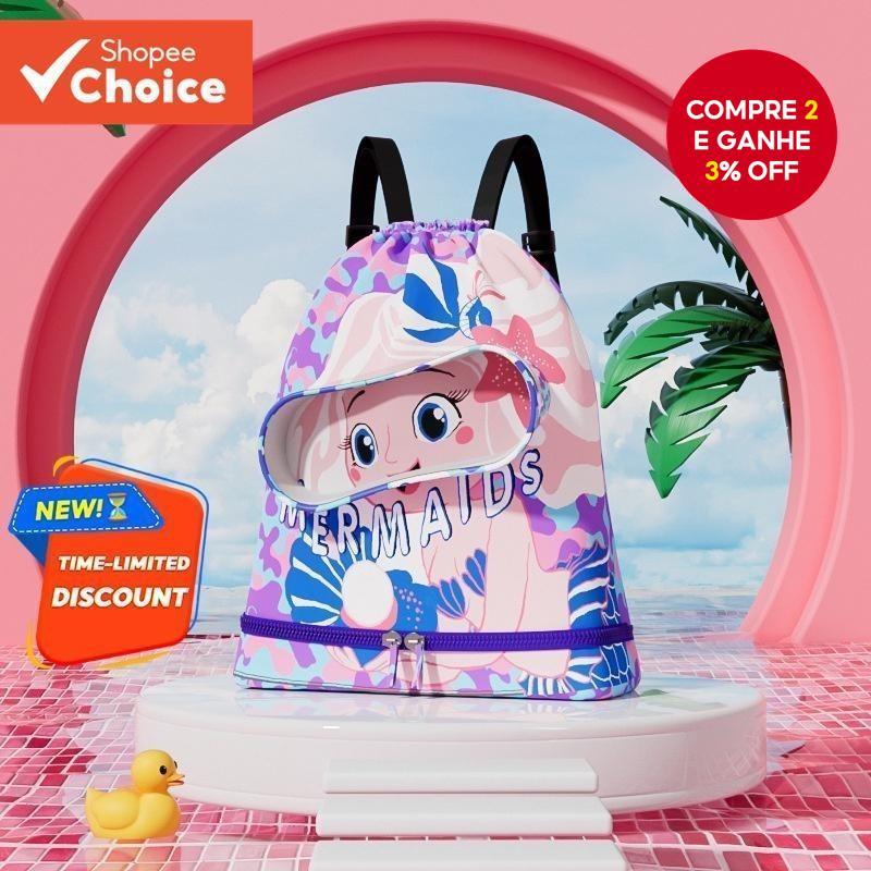 Saco De Natação Capa À Prova Dwaterproof Água Crianças Seco Molhado Separação Armazenamento Bagpack Esportes Portátil Do