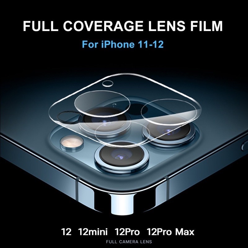Camera Lens Full Cover Protective Clear Tempered Glass For iPhone 12 11 Pro Max mini iPhone11