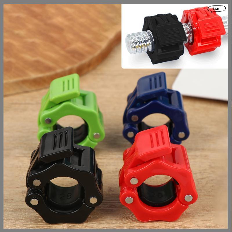 Du 25mm 28mm Qui Release Barbell Coleiras Fast Loing Grampos Barra Segura Fixação Porca Clipes Para Powerlifting Garagem