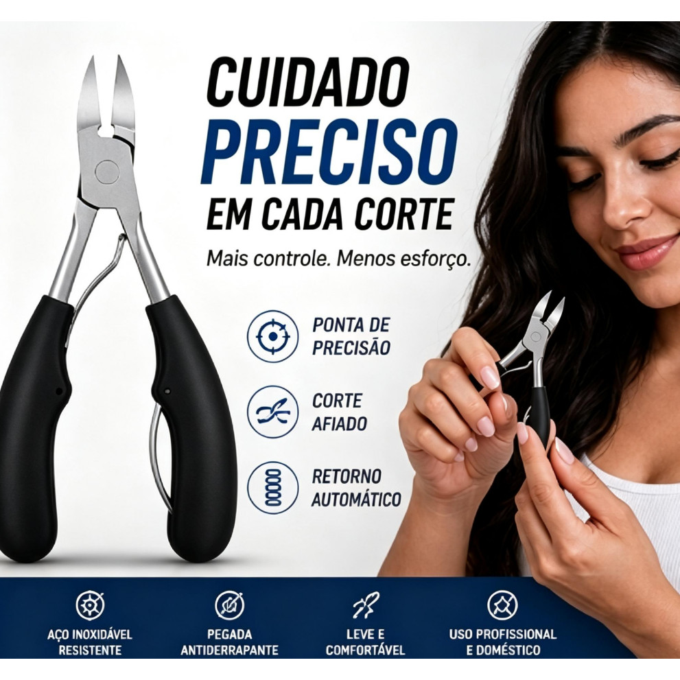 Alicate de cutcula com mola dupla ao inoxidvel ferramenta profissional de manicure