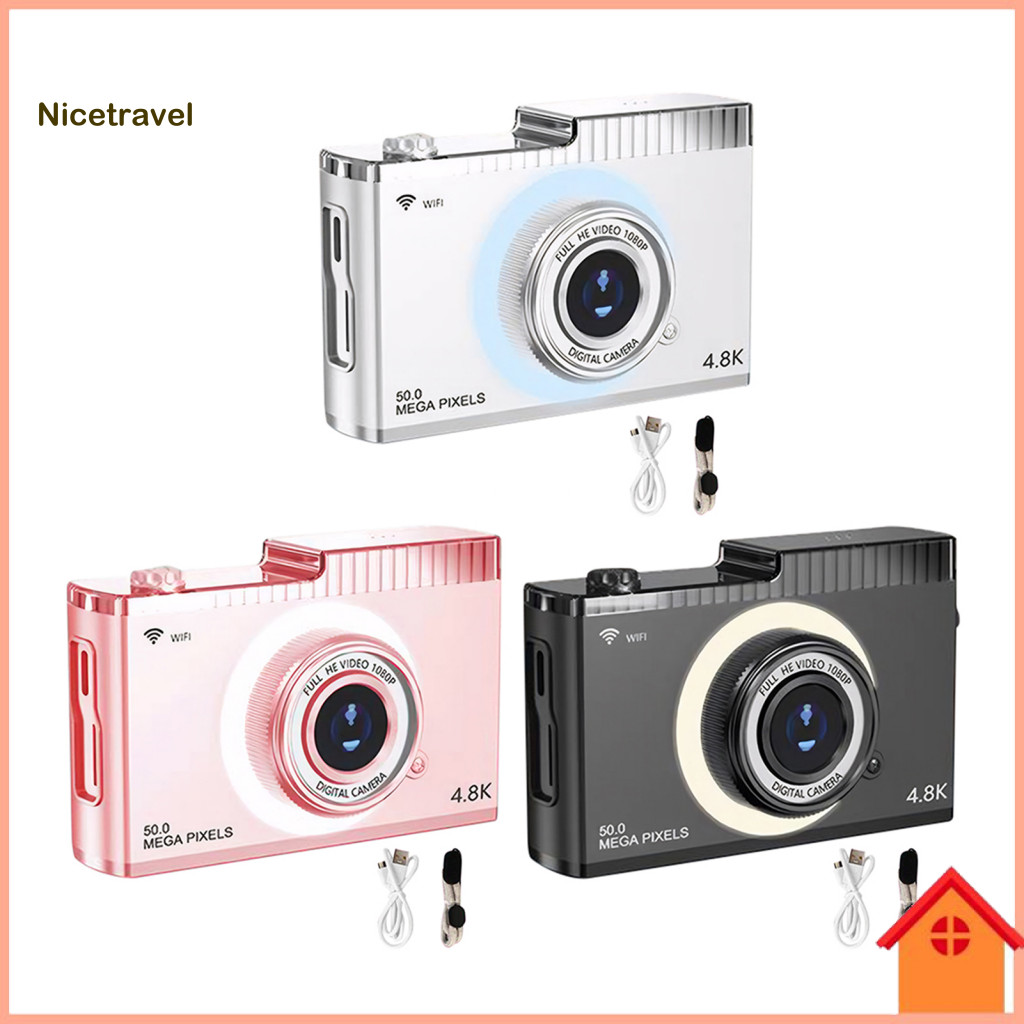 Powerful Focusing Feature Digital Camera Dual Lens Wi-fi Selfie Ips Display Zoom Anti-shake Rechargeable Wireless Sharin