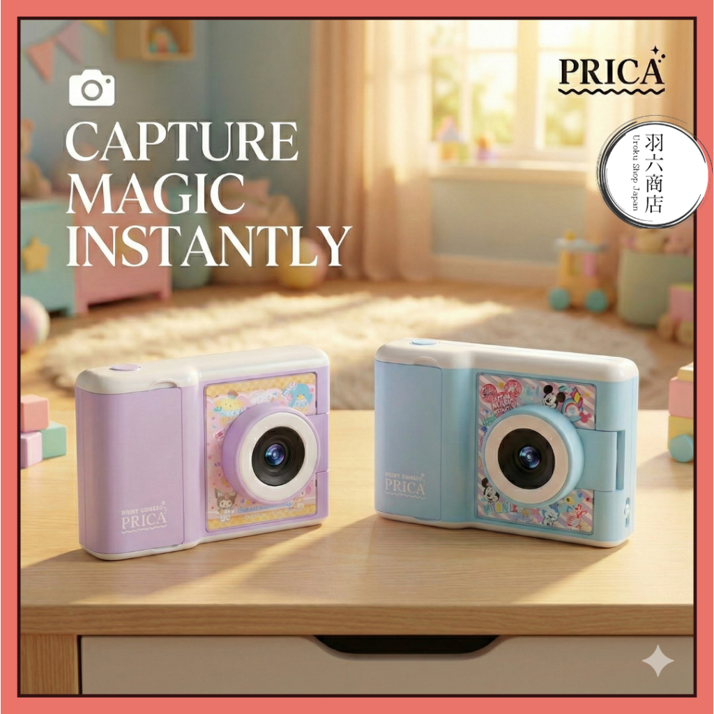 🇯🇵 Direct from Japan | SEGA FAVE PRINT CAMERA Purika Instant Mini Photo Printer with Sanrio Characters Frames