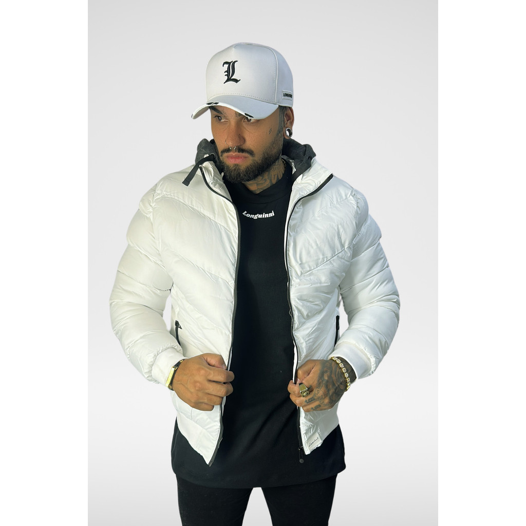 Jaqueta Puffer Super Premium Branca