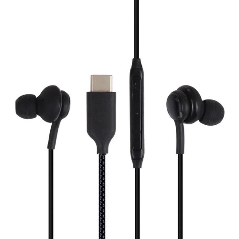 Fone de Ouvido Com Fio USB-C com Microfone para S20 FE, S21 Ultra, S22 Plus, A53, A54, A73, Moto