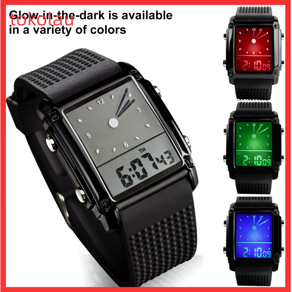 Electronic Sports Watch Multi-functional Waterproof Led for Men and Women High Accuracy Night Light Wristwatch with Adju