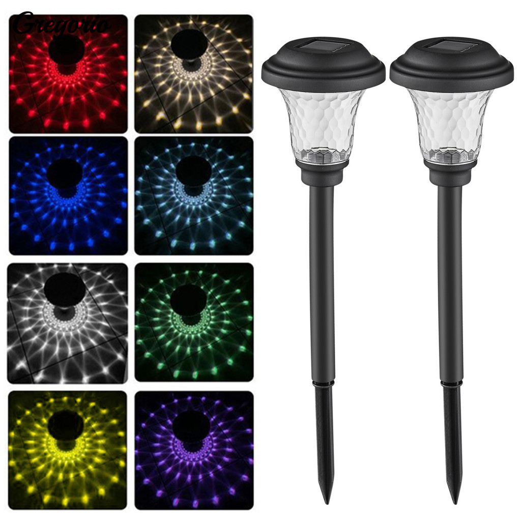 Outdoor Solar Lights Patio Lighting 2/4/6pcs Garden Ip44 Waterproof Led Pathway Lamps Auto On/off Energy-saving Lawn for