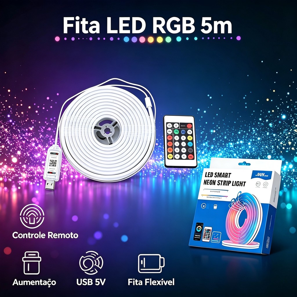 Neon Strip Led RGB APP Remote Control IP65 Waterproof Flexible Light With Source Carnival Christmas