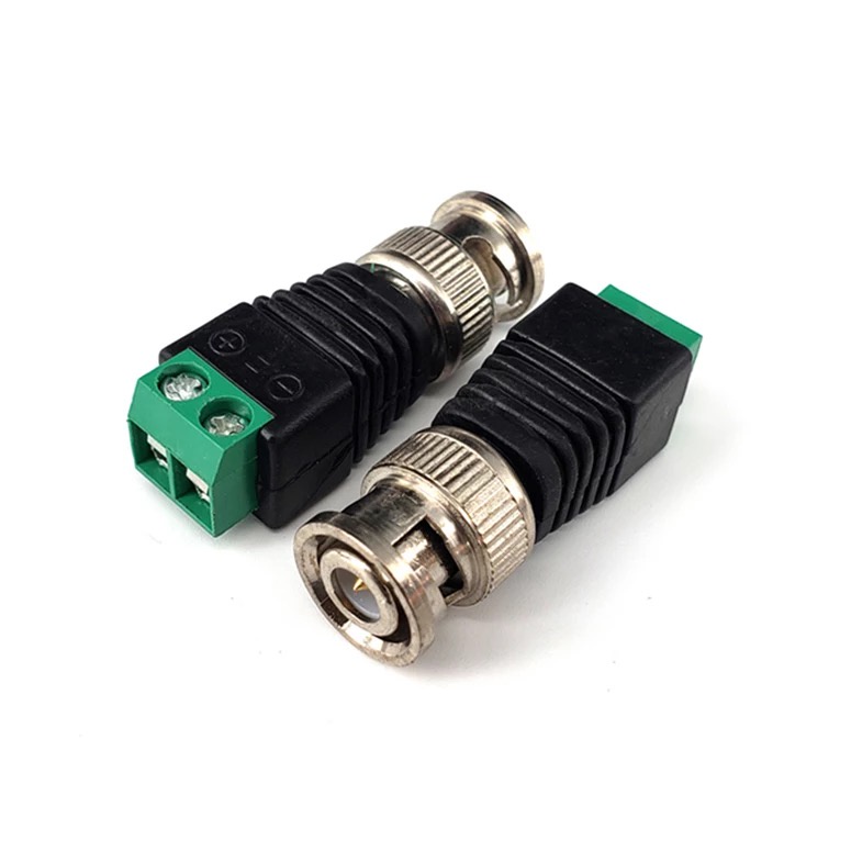 Kit 10 Conector Bnc Macho Borne Parafuso P/ Camera De Cftv