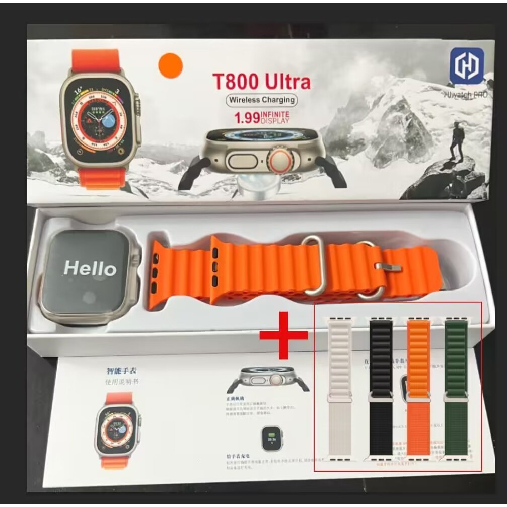 2025 New Super Smart Watch Series 2-in-1 Daily Exercise Measurement Heart Rate and Blood Pressure Wireless T800