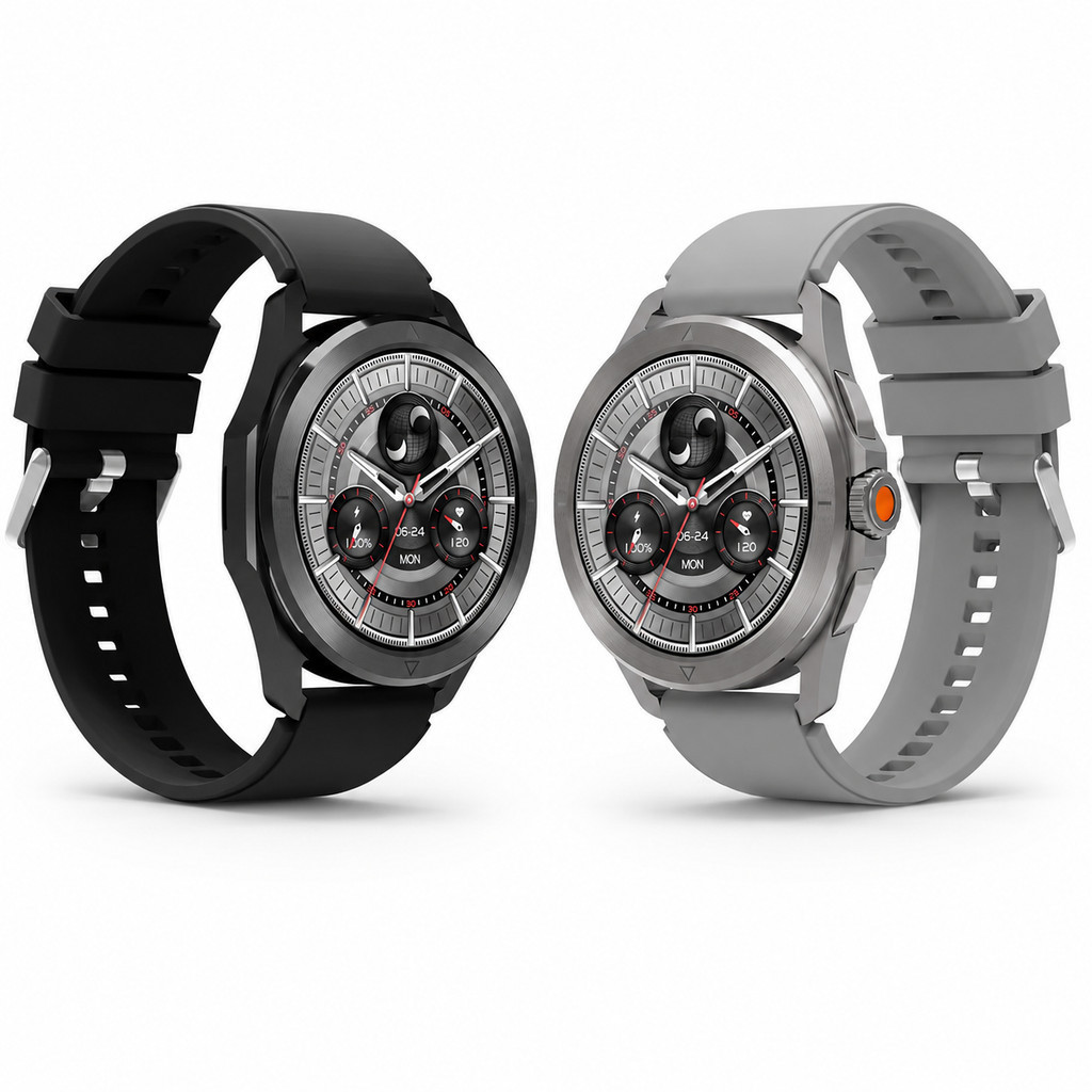 HW17 PRO+ Smartwatch Com Chamada Bluetooth Tela Redonda HD E Carregamento Wireless