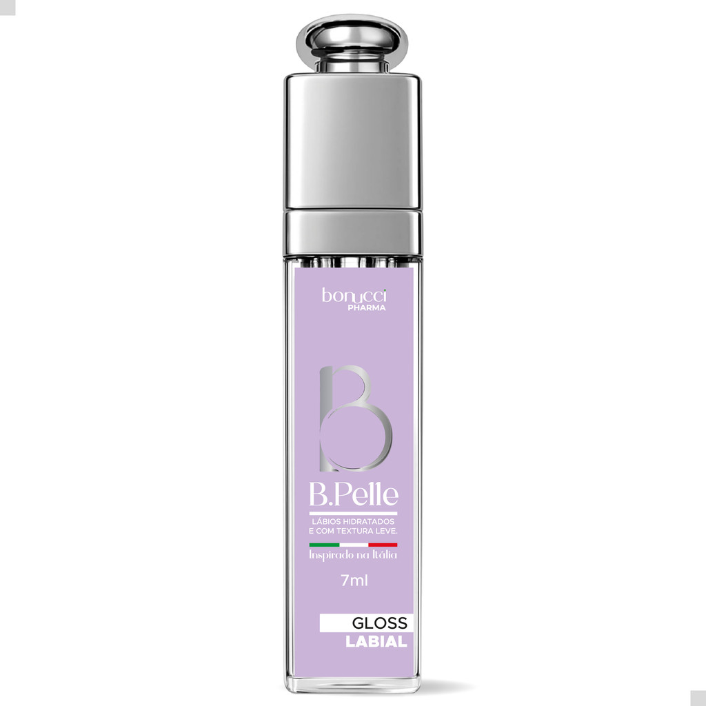 GLOSS LABIAL B.PELE 7ML PEROLA/ROSA VIT.E HIDRATAÇÃO INTENSA BRILHO PEROLADO DERMOCOSMETICOS PREMIUM