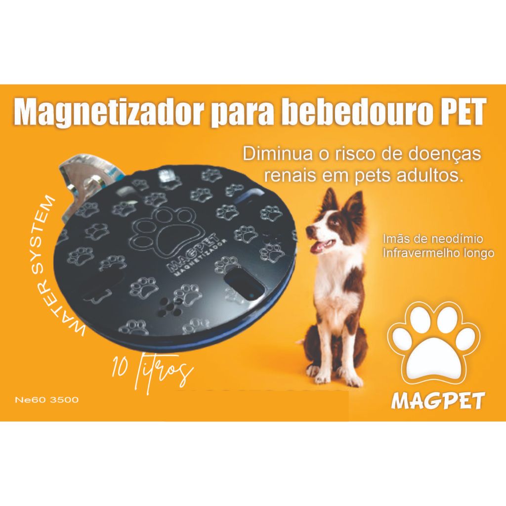 Disco magnético para água bebedouro PET cães e gatos imãs de neodímio e infravermelho longo saúde PET