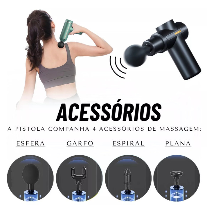 Rolo De Massagem USB Elétrico De 3 Unidades : Muscular Profissional , Alta Frequência