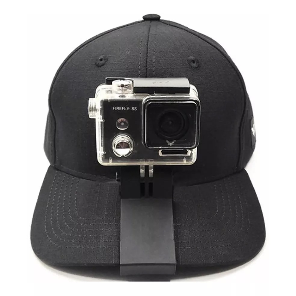 Suporte Para Câmeras e Action Cam Sjcam Gopro Mount Para Boné + Mount Para Trilho Tático Picatinny