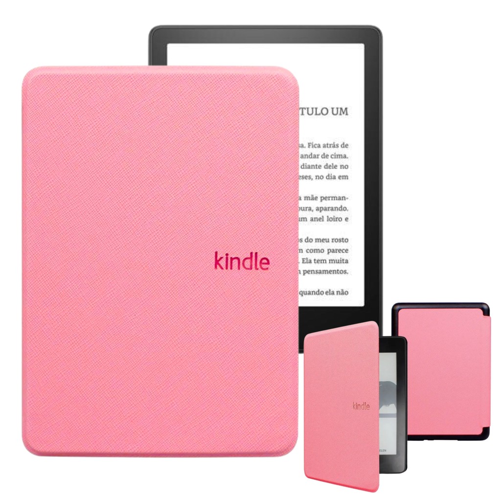Case Magnética Couro Para Kindle 12º 2024 6'' RS23CV - lisa