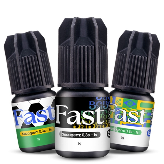 Cola de Cílios Fast Beautify Pro Adesivo Cola de Cílios para Extensão 3g Alongamento de Cílios