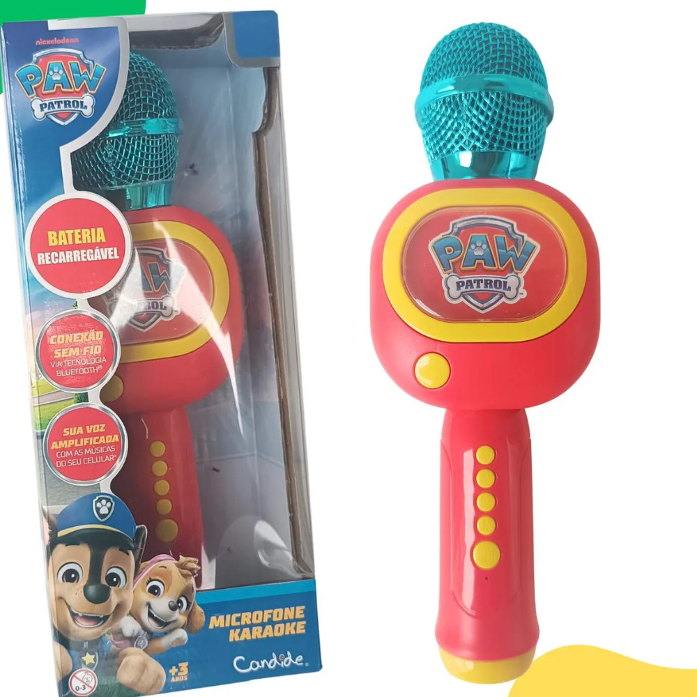 MICROFONE  C/ BLUETOOTH - PATRULHA CANINA - CANDIDE 19072